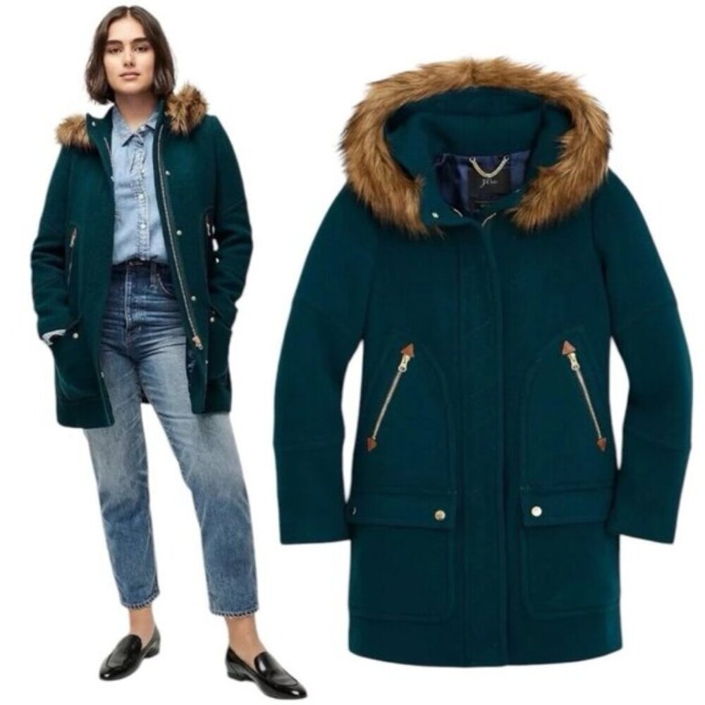 J. Crew women’s jacket Nello Gori Italian stadium cloth
#J5488 size 8 NWT $398